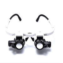 Deluxe Eyeglass (on frame) with LED Lights & Up to 23x Magnification